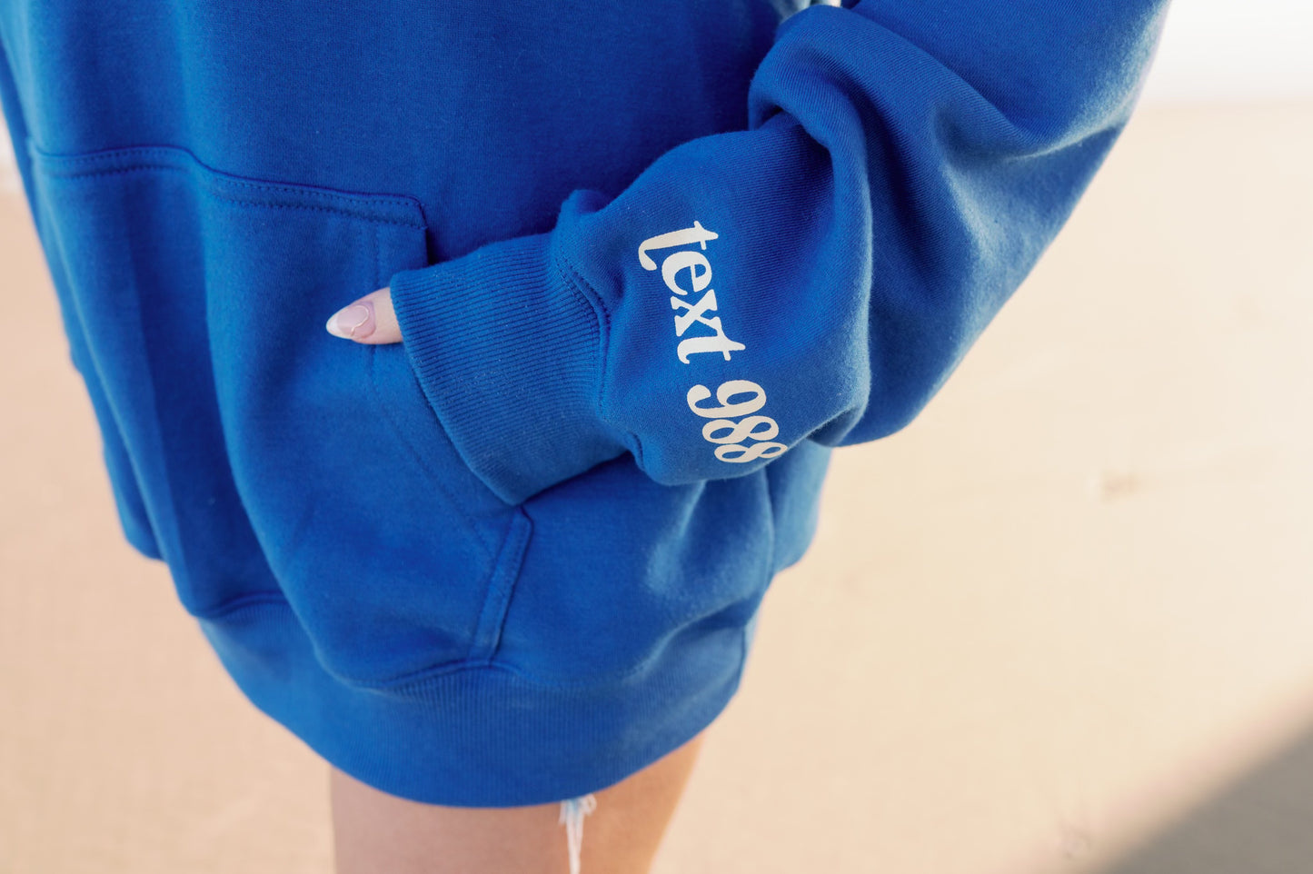 "If You Need A Sign" Hoodie Blue