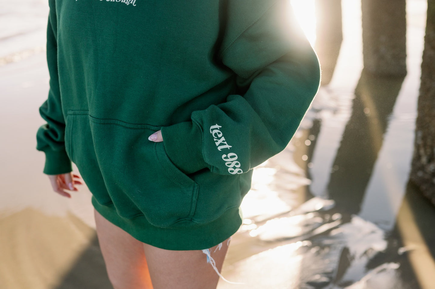 "If You Need A Sign" Hoodie Green
