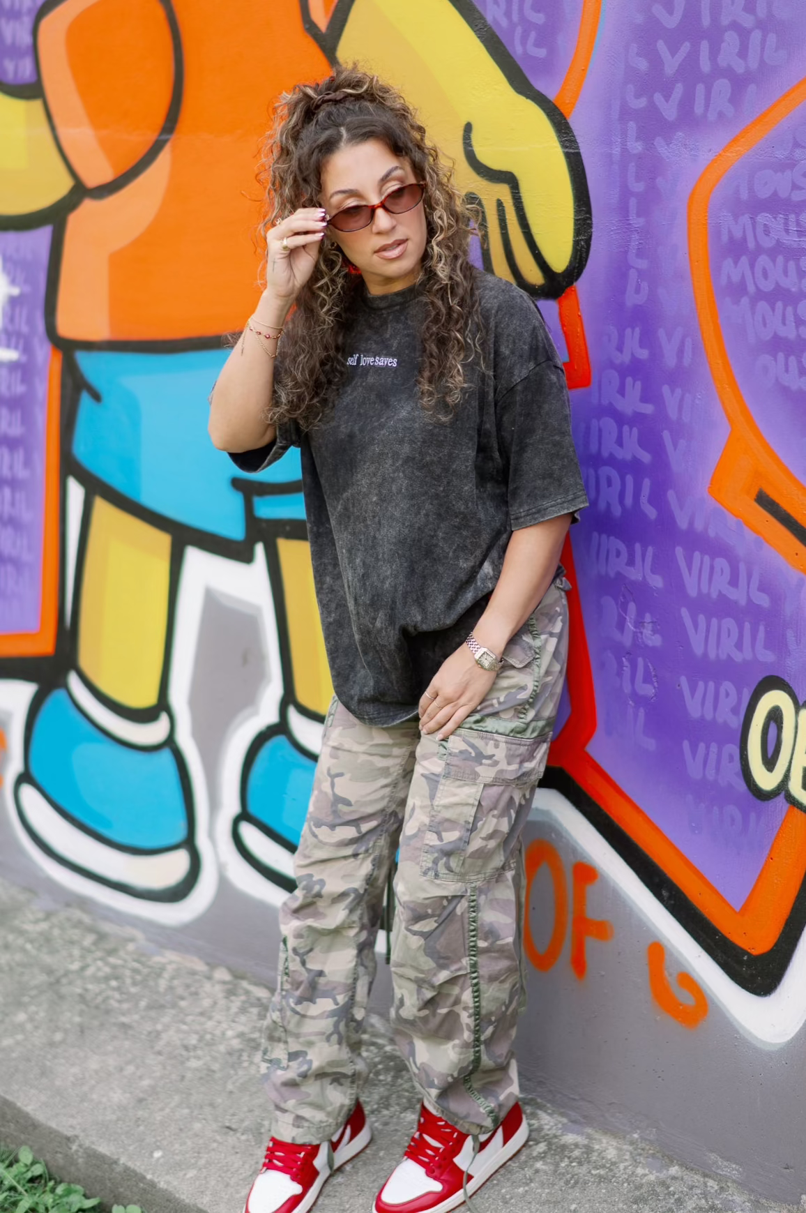 Self Love Saves Acid Wash T-Shirt