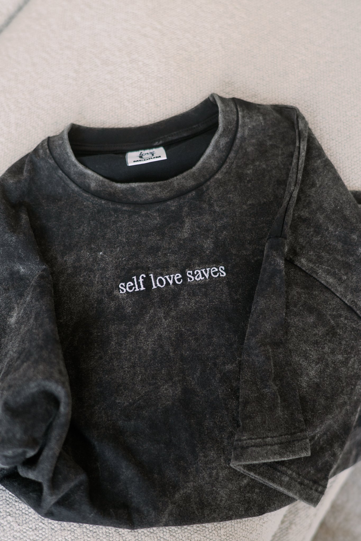Self Love Saves Acid Wash T-Shirt